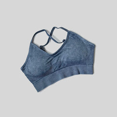 Gym Set Impact Legging Cross Back Sport Bra 2pc Tracksuit Athletic Women Workout Suit Training Running Outfit