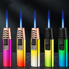 Household Lighter Inflatable Lighter Metal Smoking Gadget Electric Torch Lighter Men's Cigar Lighter Cigarette Accessories Gift