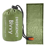 Survival Sleeping Bag Reusable Bivvy Thermal Sleeping Bag Waterproof Lightweight Blanket Survival Gear Multifunctional Survival