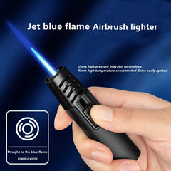 Household Lighter Inflatable Lighter Metal Smoking Gadget Electric Torch Lighter Men's Cigar Lighter Cigarette Accessories Gift