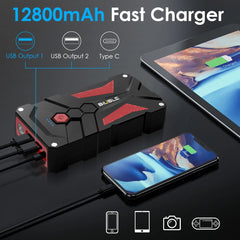 Jump Starter 4000A Peak Car Battery Booster with USB QC 3.0