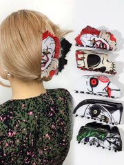 Halloween Hair Accessories Ghost Hair Clip for Women Girls Red Horns Hairpin Skull Claw Y2K Gothic Hair Jewelry 2023 New HangZhi