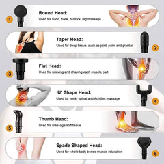 Portable fascia gun, body, neck, and back vibration massager