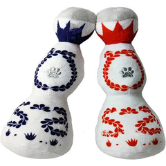 Lovely Stuffed Plush Pet Chewing Toys Plush Dog Wine Bottle Squeaky Toys With BB Sound