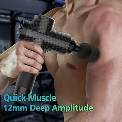 Portable fascia gun, body, neck, and back vibration massager