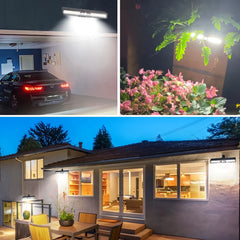 Outdoor Solar Sensor Light - Clip-on & Wall-mounted Dual-purpose, Suitable for Camping, Garage, Courtyard, Commercial Use