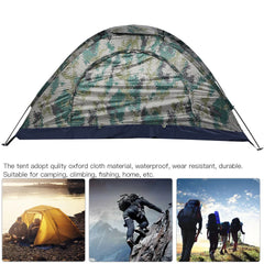 Camping Tent Fishing Tent Leisure Tent Outdoor Single Person Leisure Windproof Tent for Camping Fishing Climbing Camouflage