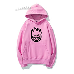 Hoodie Tops Street Wear Flame Printed Hoodie Autumn Winter Comfort Sweatshirt High Quality Fashion Men's Sweatshirt Casual Y2k