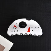 New Horror Series Hair Clips Acrylic Hair Claw Clown Face Crab Clip Shark Clip Hair Accessories for Woman Halloween Theme