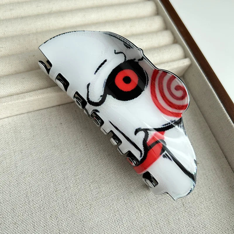 Halloween Hair Accessories Ghost Hair Clip for Women Girls Red Horns Hairpin Skull Claw Y2K Gothic Hair Jewelry 2023 New HangZhi