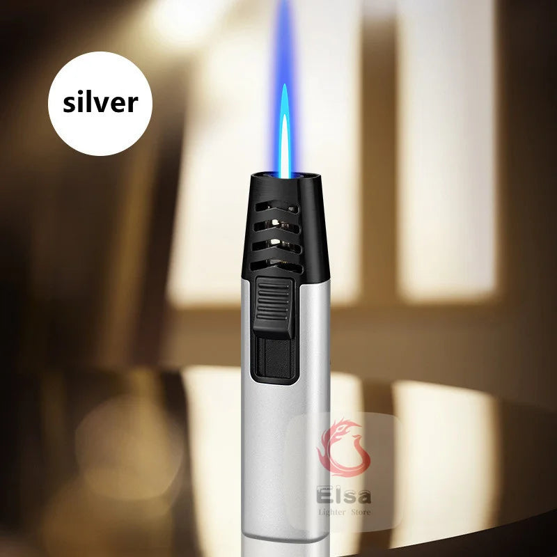 Household Lighter Inflatable Lighter Metal Smoking Gadget Electric Torch Lighter Men's Cigar Lighter Cigarette Accessories Gift