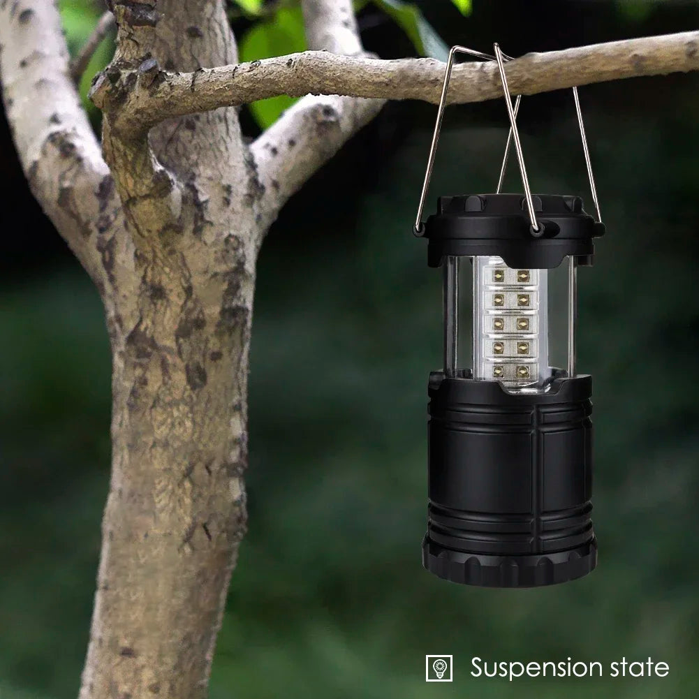 30LED Tent Lamp Waterproof Camping Light Power by 3*AA Battery Emergency Light Portable Lantern Working Lighting Flashlight