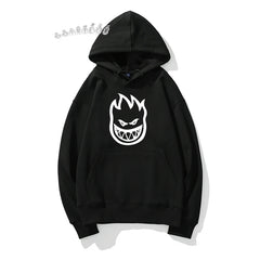 Hoodie Tops Street Wear Flame Printed Hoodie Autumn Winter Comfort Sweatshirt High Quality Fashion Men's Sweatshirt Casual Y2k