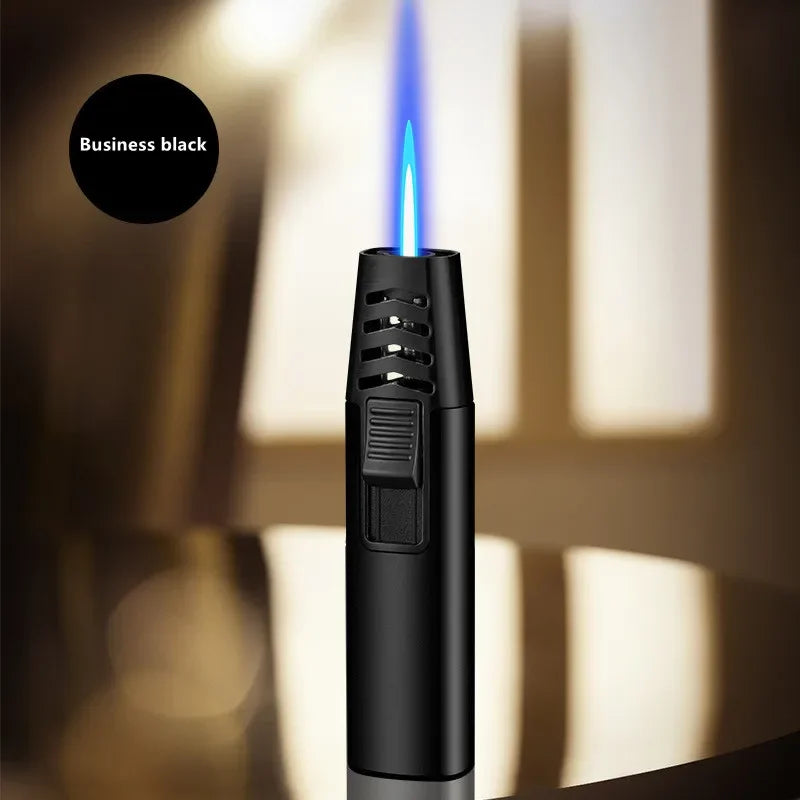 Household Lighter Inflatable Lighter Metal Smoking Gadget Electric Torch Lighter Men's Cigar Lighter Cigarette Accessories Gift