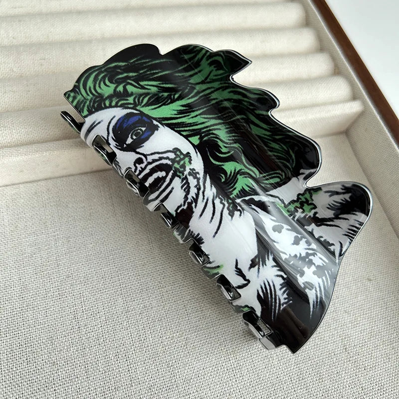 Halloween Hair Accessories Ghost Hair Clip for Women Girls Red Horns Hairpin Skull Claw Y2K Gothic Hair Jewelry 2023 New HangZhi