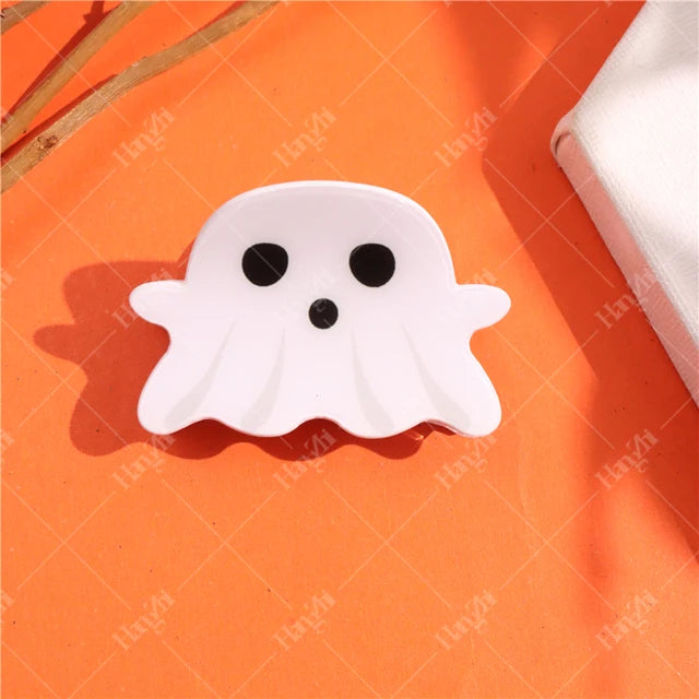 Halloween Hair Accessories Ghost Hair Clip for Women Girls Red Horns Hairpin Skull Claw Y2K Gothic Hair Jewelry 2023 New HangZhi