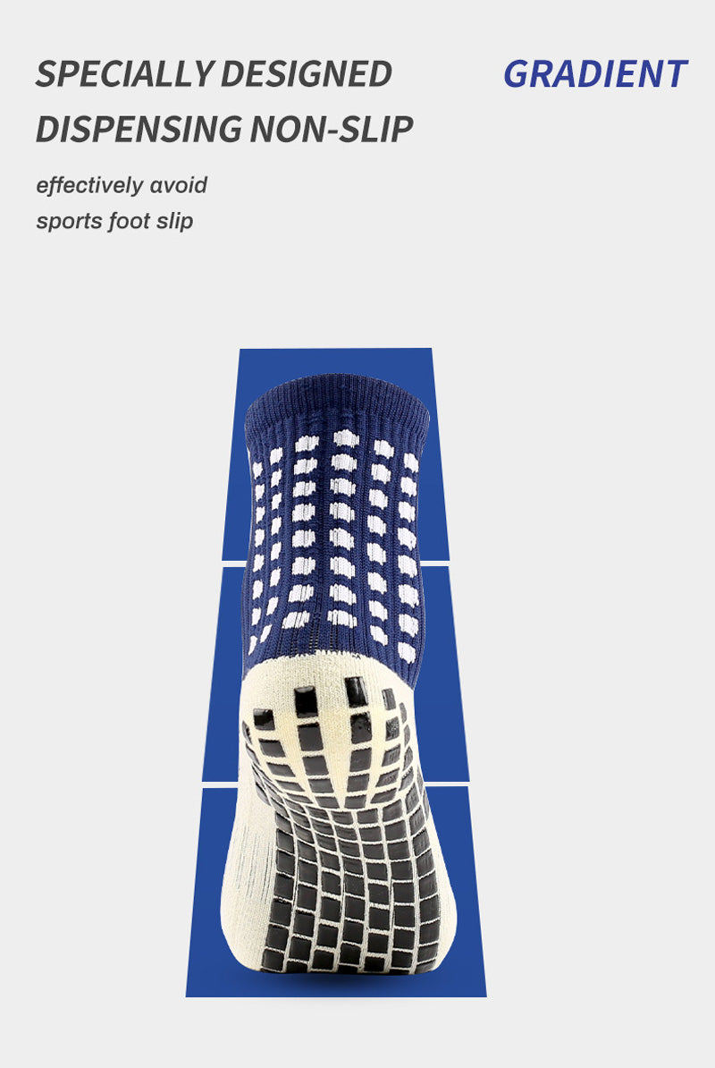 Anti-slip Football Socks Non-slip Soccer Basketball Tennis Outdoor Sport Socks Grip Cycling Riding Men Socks