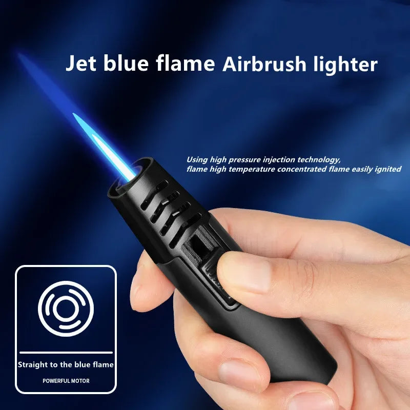 Household Lighter Inflatable Lighter Metal Smoking Gadget Electric Torch Lighter Men's Cigar Lighter Cigarette Accessories Gift