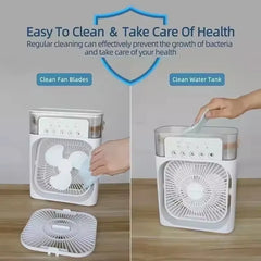 portable three in one fan, air conditioner small household air cooler