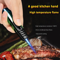 Household Lighter Inflatable Lighter Metal Smoking Gadget Electric Torch Lighter Men's Cigar Lighter Cigarette Accessories Gift