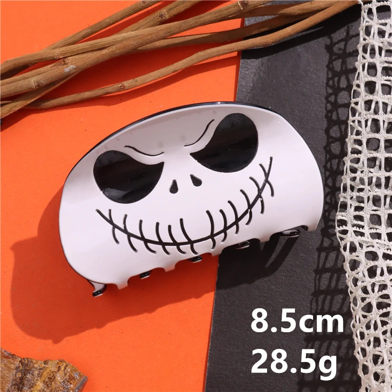 Halloween Hair Accessories Ghost Hair Clip for Women Girls Red Horns Hairpin Skull Claw Y2K Gothic Hair Jewelry 2023 New HangZhi