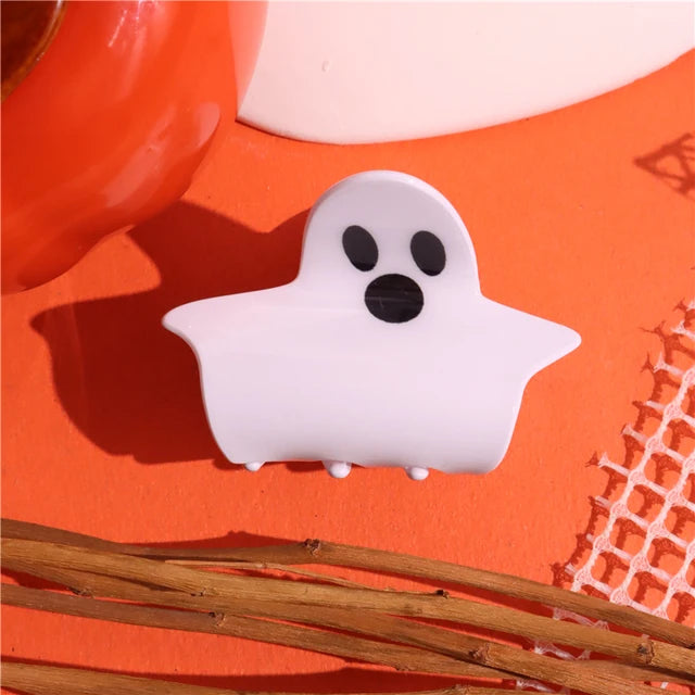 Halloween Hair Accessories Ghost Hair Clip for Women Girls Red Horns Hairpin Skull Claw Y2K Gothic Hair Jewelry 2023 New HangZhi