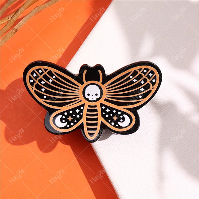 Halloween Hair Accessories Ghost Hair Clip for Women Girls Red Horns Hairpin Skull Claw Y2K Gothic Hair Jewelry 2023 New HangZhi
