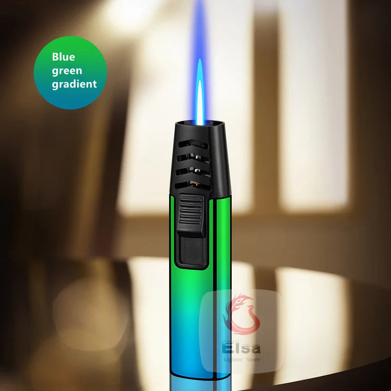 Household Lighter Inflatable Lighter Metal Smoking Gadget Electric Torch Lighter Men's Cigar Lighter Cigarette Accessories Gift