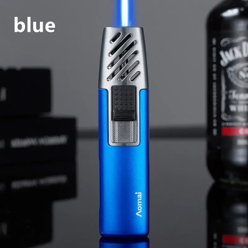 Household Lighter Inflatable Lighter Metal Smoking Gadget Electric Torch Lighter Men's Cigar Lighter Cigarette Accessories Gift