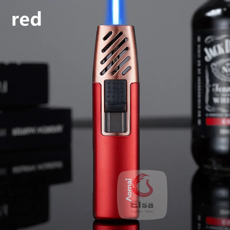 Household Lighter Inflatable Lighter Metal Smoking Gadget Electric Torch Lighter Men's Cigar Lighter Cigarette Accessories Gift