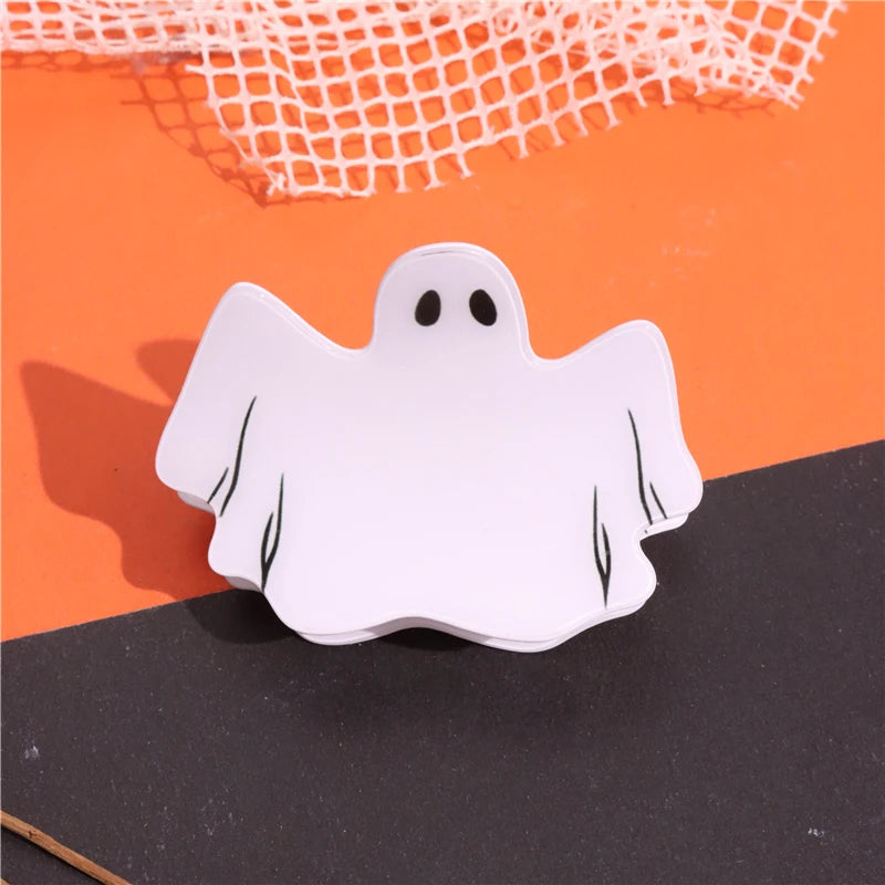 Halloween Hair Accessories Ghost Hair Clip for Women Girls Red Horns Hairpin Skull Claw Y2K Gothic Hair Jewelry 2023 New HangZhi