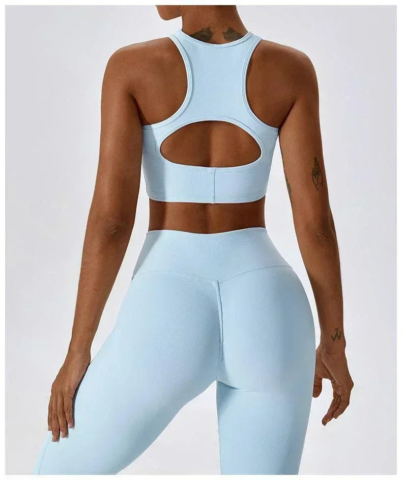 Running Fitness Sports Tank Top Women Hollow Out Tennis Yoga Bra Underwear
