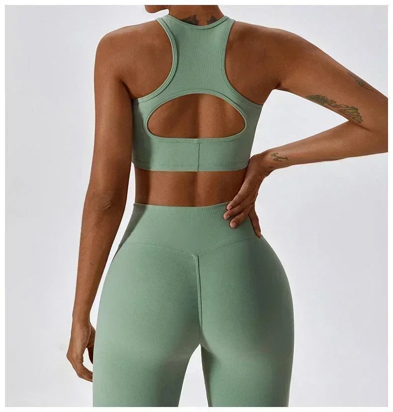 Running Fitness Sports Tank Top Women Hollow Out Tennis Yoga Bra Underwear