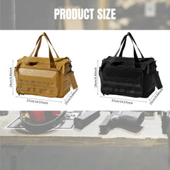 Gun Range Bag Outdoor Hunting Training Shooting Tactical Pistol Gun Case Hiking Camping Large Capacity Handbag