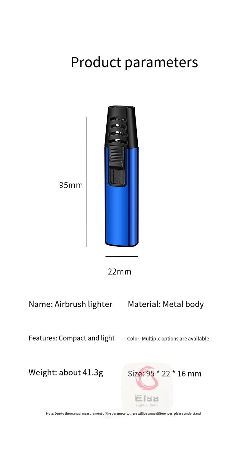Household Lighter Inflatable Lighter Metal Smoking Gadget Electric Torch Lighter Men's Cigar Lighter Cigarette Accessories Gift