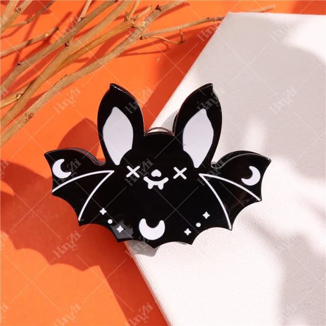 Halloween Hair Accessories Ghost Hair Clip for Women Girls Red Horns Hairpin Skull Claw Y2K Gothic Hair Jewelry 2023 New HangZhi