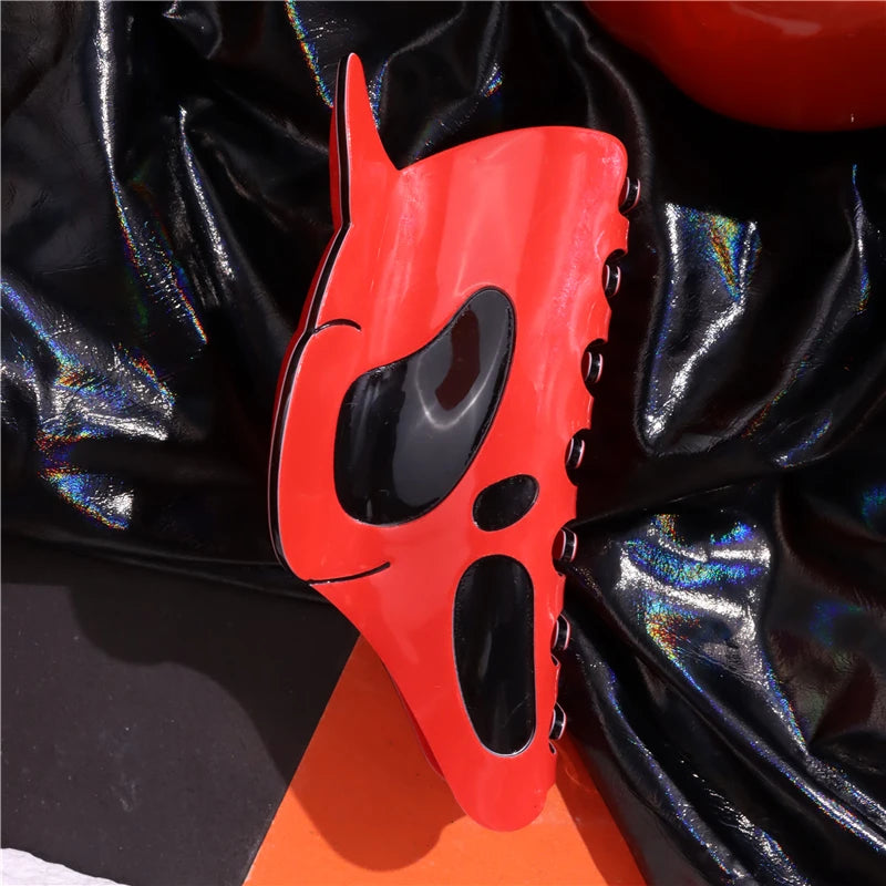 Halloween Hair Accessories Ghost Hair Clip for Women Girls Red Horns Hairpin Skull Claw Y2K Gothic Hair Jewelry 2023 New HangZhi