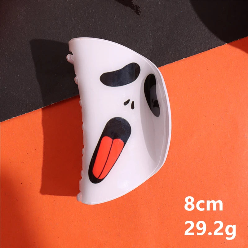 Halloween Hair Accessories Ghost Hair Clip for Women Girls Red Horns Hairpin Skull Claw Y2K Gothic Hair Jewelry 2023 New HangZhi