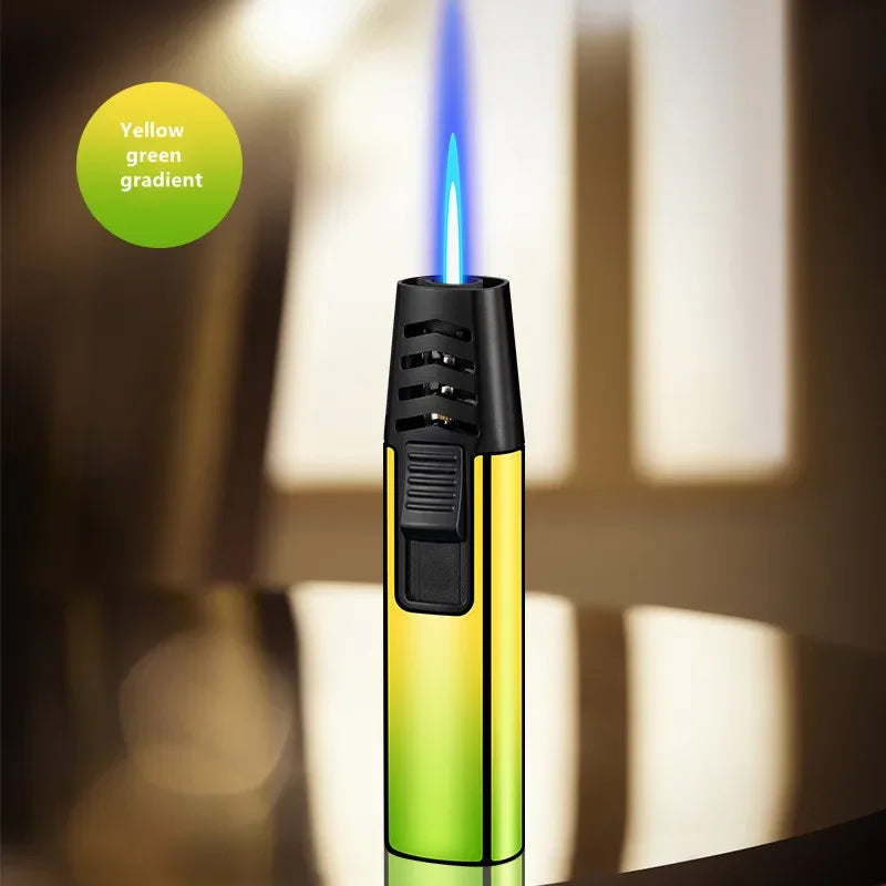 Household Lighter Inflatable Lighter Metal Smoking Gadget Electric Torch Lighter Men's Cigar Lighter Cigarette Accessories Gift