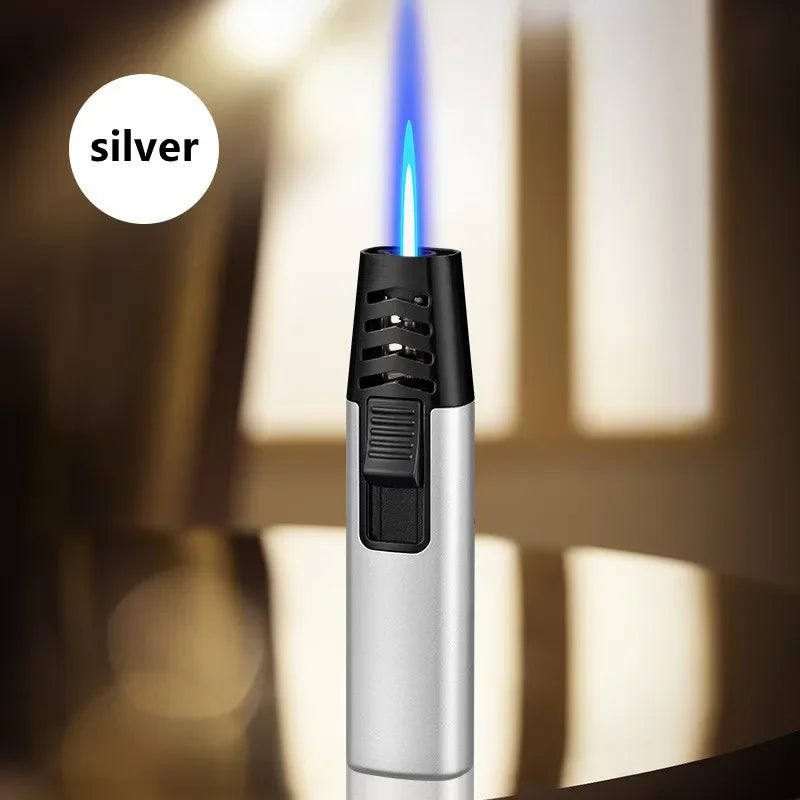 Household Lighter Inflatable Lighter Metal Smoking Gadget Electric Torch Lighter Men's Cigar Lighter Cigarette Accessories Gift