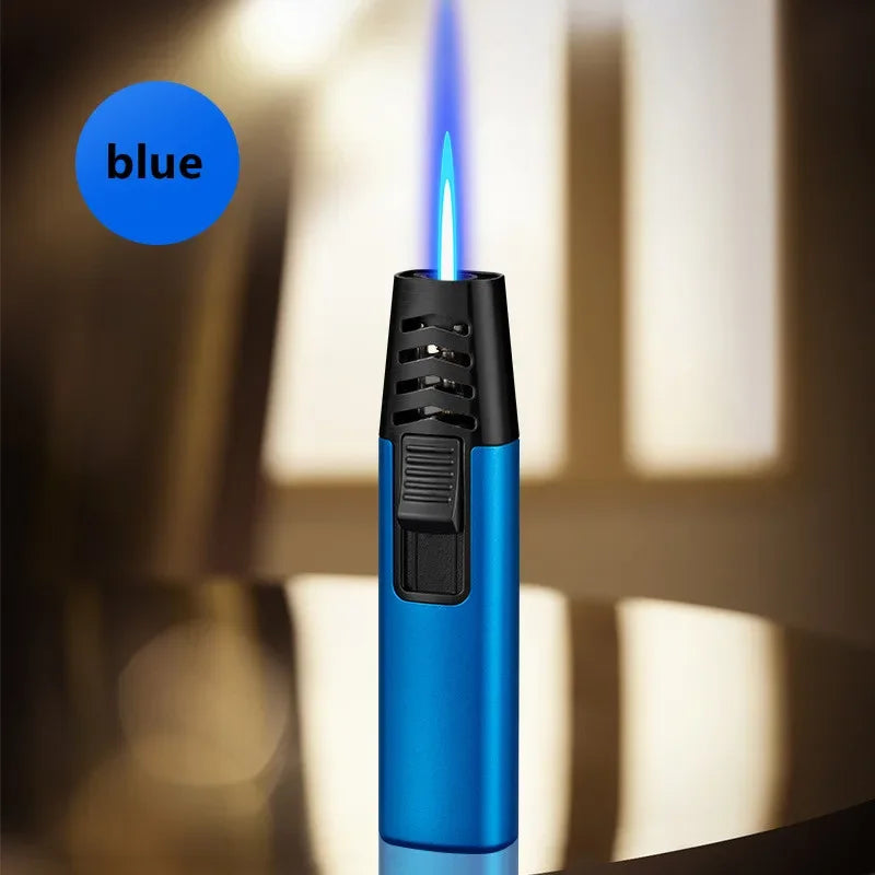 Household Lighter Inflatable Lighter Metal Smoking Gadget Electric Torch Lighter Men's Cigar Lighter Cigarette Accessories Gift