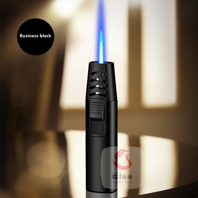 Household Lighter Inflatable Lighter Metal Smoking Gadget Electric Torch Lighter Men's Cigar Lighter Cigarette Accessories Gift