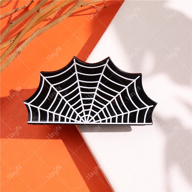 Halloween Hair Accessories Ghost Hair Clip for Women Girls Red Horns Hairpin Skull Claw Y2K Gothic Hair Jewelry 2023 New HangZhi